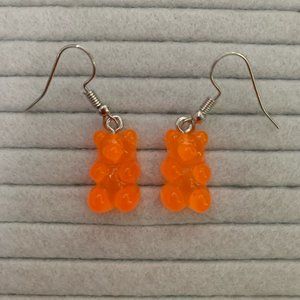 Orange Gummy Bear Earrings